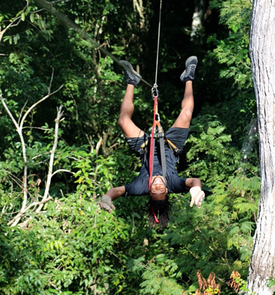Larry Fitzgerald zip lining guatemala Larry Fitzgerald zip lining guatemala