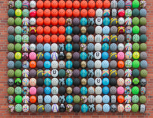 bike helmet art