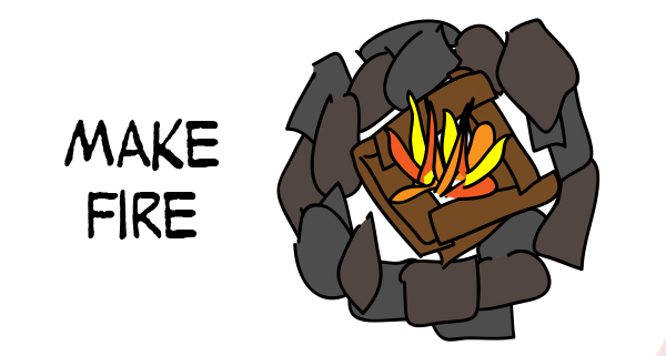 fire to cook turkey
