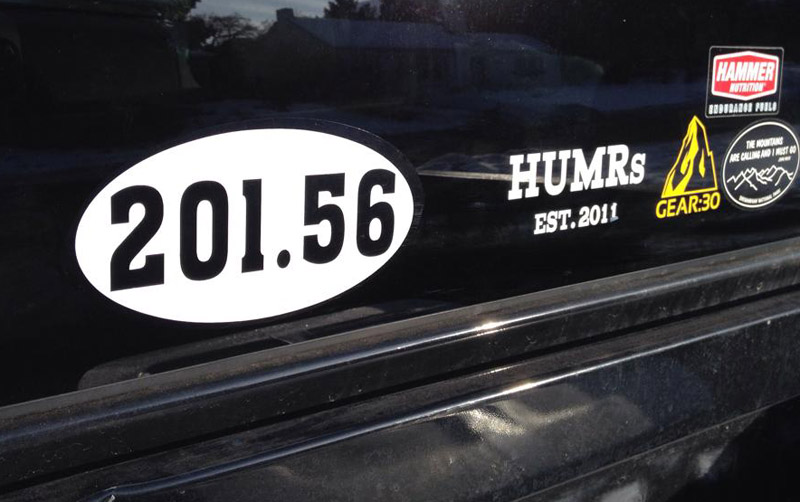 Ultra marathon sticker
