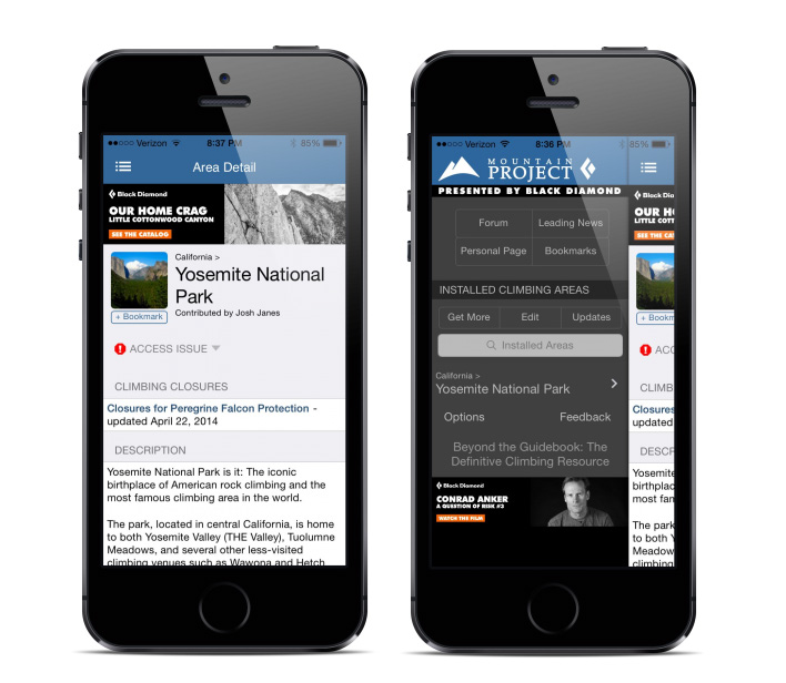 new rock climbing app