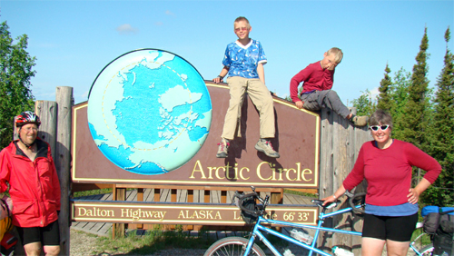 bike expedition of family
