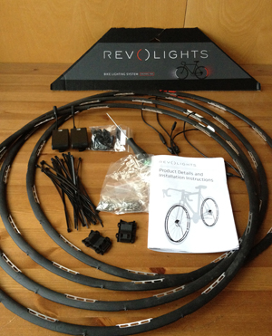 Bicycle wheel with the Revolights Bicycle wheel with the Revolights